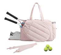 Genérico Tennistasche | Tennis Tasche Mit 2 Schlägerfächerns, Schuhfach Und Nassfach,Wasserabweisendes Pickleballs Schläger Tragetasches für Sport, Fitnessstudios, Platz, Wochenendausflüges, Pendeln