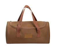 Genérico Tent Stake Bag, Double Layer Oxford Cloth Storage Bag, Compact Spacious Lightweight Tool Tote for Camping and Outdoor Travel, 13.78x5.91x5.91 Inches, Brown