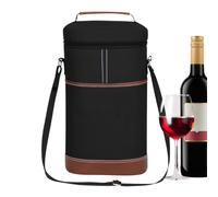 Genérico Térmica para Vino,de Almacenaje Térmica para 2 Botellas | Enfriadora Doble para Vino - para, Playa, Viajes, Senderismo, Camping, Picnic, Mujeres, Hombres