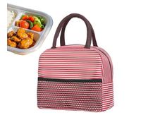 Genérico Térmica Tipo Tote,con Bolsillo de Malla y Compartimento para Alimentos,Lonchera Térmica Portacomidas - para Hombre Adulto Niño Trabajo Oficina Escuela Viaje Camping Exterior Picnic