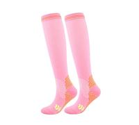 Genérico Térmico Niño Esquí Calcetines de compresión para mujeres o hombres. La circulación es ideal para el ciclismo de apoyo al atletismo Embarazo Marrón, rosa, S