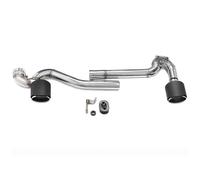 Genérico Terminal Escape para Serie 3 320i 325i 330i E90 E92 Escape MT Parachoques Doble Salida Tubo De Acero Inoxidable Silenciador(Carbon Fiber A)