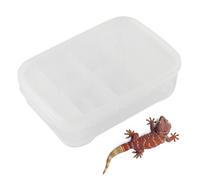 Generico Terrario dei - Cuenca para geckos de 14 rejillas | Kit de inicio con hamaca dragón barbudo, lámpara térmica, cueva escondida, de cría transparente para reptiles para arrampi