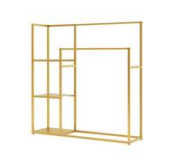Genérico Textile Display Racks,Classification Design,Silk Scarf Organizer Clothes Rack,Storage of Scarves Silk Scarves Fabric Clothes(Gold)
