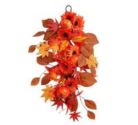 Genérico Thanksgiving Wall Decor Ornament - 19.68in Fall Door Swag | Fall Front Door Decor for Living Room Stair Railing Fireplace Porch Holiday Party