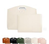 Genérico The 2-Piece Set: Sophisticated Business Waterproof Leather Laptop & Tote Set, 14-16 Inch Retro Laptop Bag for Women (White)