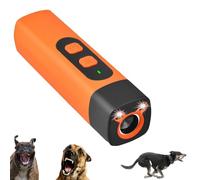 Genérico The Barklee Pro, Dog Bark Deterrent Device with Led Flashlight, Rechargeable Anti-Barking Device for Dogs, 35ft/10m Range, Dog Training & Behavior Aids (Orange)