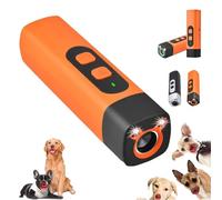 Genérico The Barkshield Pro - Bark Shield Anti Barking Device for Dogs, Dog Bark Deterrent Device with LED Flashlight, 35ft/10m Range, Suitable for Training to Improve Bad Behavior (Orange)
