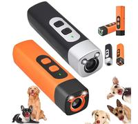 Genérico The Barkshield Pro - Bark Shield Anti Barking Device for Dogs, Dog Bark Deterrent Device with LED Flashlight, 35ft/10m Range, Suitable for Training to Improve Bad Behavior (2*Mix)