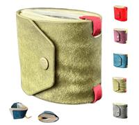 Genérico The Cash Wrap Wallet, Cash Wrap Wallet with Magnetic Clasp, Leather Money Purse Organizer, Mall Compact Luxury Pocket Purse 1 to 99 Bills (Green)