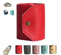 Genérico The Cash Wrap Wallet, Handy Purse Bands with Magnetic Clasp, Fast Cash Access Money Holder for Cash, Small Compact Luxury Pocket Wallets, Fashionable and Elegant (Red)