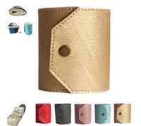 Genérico The Cash Wrap Wallet, Handy Purse Bands with Magnetic Clasp, Fast Cash Access Money Holder for Cash, Small Compact Luxury Pocket Wallets, Fashionable and Elegant (Gold)