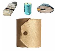 Genérico The Cash Wrap Wallet,Leather Wallet for Cash with Magnetic Bands,Fast Access Money Holder,Minimalist Stuffing Bills,Travel Card Outdoor Travel Family (E)