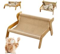 Genérico The Claw Lounge, Cat Sisal Chair, 2 in 1 Cat Hammock Lounge, Wear-Resistant Scratching Pad Lounge Chair, Cat-Friendly Summer Breathable Fabric for Indoor Cats (Style B)