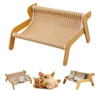Genérico The Claw Lounge, Sisal Cat Chair, 2 in 1 Cat Hammock Lounge, Elevated Lounge Chair with Sisal Scratcher, Cooling Mat for Indoor Cats (Cooling Mat)