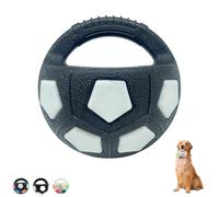 Genérico The Dog Calming Ball, Pet Dog Football Shape Toy, Interactive Toss and Fetch Play, Rubber, Squeaky, for Water Play, Training & Outdoor Game (Black A*2)