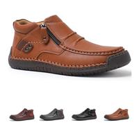 Genérico The First Young Driving Boots Men, The First Young Mens Non-slip Arch Support Shoes, for Outdoor & Travel (Light brown,39)