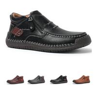 Genérico The First Young Driving Boots Men, The First Young Mens Non-slip Arch Support Shoes, for Outdoor & Travel (Black,39)