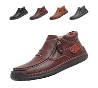 Genérico The First Young Driving Boots Men, The First Young Shoes Men, Suitable for Outdoor and Travel (Dark Brown,44)