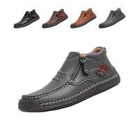 Genérico The First Young Driving Boots Men, The First Young Shoes Men, Suitable for Outdoor and Travel (Grey,40)