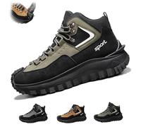 Genérico The First Young Safety Work Orthopedic Hiking Boots for Men Thefirstyoung Steeltoe Boots Outdoor Work Boot (Dark Green,39)