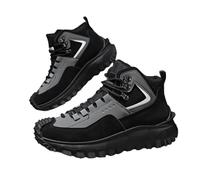 Genérico The First Young Shoes Men, Thefirstyoung Steeltoe Boots, Mens Outdoor Hiking Safety Work Boots (gray,45)