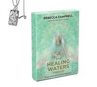 Genérico The Healing Waters Oracle - Deck tamaño Bolsillo para Principiantes con Collar - Diseño calmante, fácil de Usar