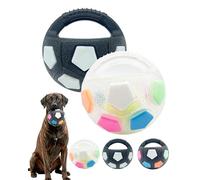 Genérico The Mellow Dog Calming Ball, Calming Ball with Handle, Pet Dog Football Shape Toy, Interactive Pet Toy, Toss and Fetch Play Interactive for Medium Large Breeds (2pcsA)