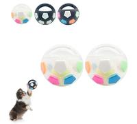 Genérico The Mellow Dog Calming Ball, Dog Ball with Handle, Squeaky Floating Balls, Interactive Pet Toy, for Water Play, Training & Outdoor Games (2A)