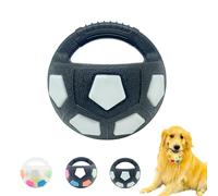 Genérico The Mellow Dog Calming Ball, Pet Dog Football Shape Toy, Rubber, Squeaky, Suitable, Interactive Pet Toy, for Water Play, Training & Outdoor Games (Black-B)