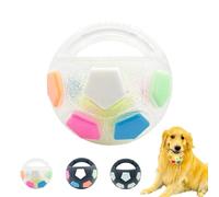 Genérico The Mellow Dog Calming Ball, Pet Dog Football Shape Toy, Rubber, Squeaky, Suitable, Interactive Pet Toy, for Water Play, Training & Outdoor Games (Transparent)