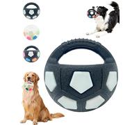 Genérico The Mellow Dog Calming Ball with Handle, Calming Dog Toy, Interactive Football Shape Do-g Toym, Rubber Material, Squeaky, for Training & Outdoor Games (Black-B)
