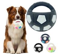 Genérico The Mellow Dog Calming Ball with Handle, Football Shape Interactive Dog Toy, Interactive Toss and Fetch Play For Training, Floating Toss and Fetch Toy For Small Medium Large Dogs(Black A)