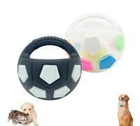 Genérico The Mellow Dog Calming Ball with Handle, Interactive Football Shape Dog Toy, Rubber Football Dogs Chew Fetch Toy, Training & Outdoor Games for Small Medium Large Breeds (D)