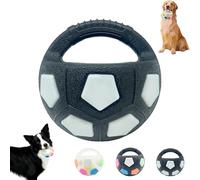 Genérico The Mellow Dog Calming Ball with Handle, Interactive Toss, Pet Dog Football Shape Toy, Squeaky Floating Ball, Interactive Pet Toy, for Small Medium Large Dogs (Black a)