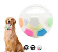 Genérico The Mellow Dog Calming Ball with Handle, Pet Dog Football Shape Toy, Rubber, Squeaky, Suitable, Interactive Pet Toy, for Water Play (A-1)