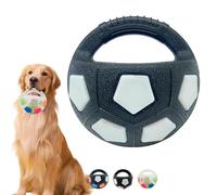 Genérico The Mellow Dog Calming Ball with Handle, Pet Dog Football Shape Toy, Rubber, Squeaky, Suitable, Interactive Pet Toy, for Water Play (B-1)