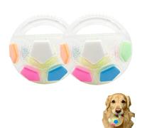 Genérico The Mellow Dog Calming Ball with Handle, Pet Dog Football Shape Toy, Toss and Fetch Play with Handle, for Small Medium Large Dogs (A-2pcs)