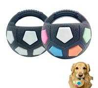 Genérico The Mellow Dog Calming Ball with Handle, Pet Dog Football Shape Toy, Toss and Fetch Play with Handle, for Small Medium Large Dogs (B+C)