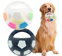 Genérico The Mellow Dog Calming Ball with Handle,Rubber with Handle Dog Toy,Interactive Toss and Fetch Play for Training,Squeaky Round Interactive, for Medium Large Breeds (E)