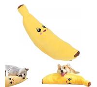 Genérico The Mellow Dog Calming Banana, Dog Toy Fight Boredom, Interactive Plush Chew Toy for Dogs, Machine Washable & Dryer Safe,Keep Dogs Interested Forever, Reduces Boredom and Loneliness (S)