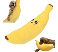 Genérico The Mellow Dog Calming Banana, Interactive Plush Chew Toy for Dogs, Dog Toy Fight Boredom, and Happier Machine Washable & Dryer Safe (S:9 Inch)