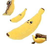 Genérico The Mellow Dog Calming Banana, Interactive Plush Chew Toy for Dogs, Dog Toy Fight Boredom, and Happier Machine Washable & Dryer Safe (Mix*2pcs)