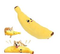 Genérico The Mellow Dog Calming Banana Toy, Dog Toy Interactive Plush Chew Toy, Interactive Plush Chew Toy for Dogs, Machine Washable & Dryer Safe, Reduces Boredom and Loneliness (L)