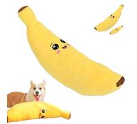 Genérico The Mellow Dog Calming Banana Toy for Dog, Interactive Plush Chew Toy for Dogs, Machine Washable & Dryer Safe, Less Lonely, Keep Dogs Interested Forever (L)