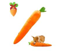 Genérico The Mellow Dog Calming Carrot,Giant Carrot Dog Toy,29.5" Large Carrot Toy,Cute Plush Carrots Durable Chew Toys, for Aggressive Chewers (Orange)