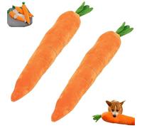 Genérico The Mellow Dog Calming Carrot, Giant Carrot Dog Toy, 29.5" Large Stuffed Carrot Pet Chew Toys for Small Medium Large Dogs, Dogs Toys Carrots with Sounds for Indoor Outdoor Play (2PCS)