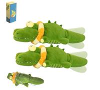 Genérico The Mellow Dog - Calming Crocodile, 2025 New Automatic Tail-Wagging Dog Toy, Interactive Dogs Toy, USB Charging, Soft Cleanable with Water Cover for Small, Medium, Large Dogs (2pcs)