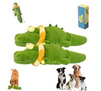 Genérico The Mellow Dog-Calming Crocodile, 2025 New Calming Crocodile Dogs, Plush Dog Toy, Automatic Tail-Wagging, Soft Cleanable with Water Cover, for Small, Medium, Large Dogs (2Pcs)