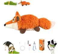 Genérico The Mellow Dog - Calming Crocodile, Automatic Tail-Wagging, Plush Dog Toy, Soft & Washable Cover, USB Charging, Interactive Emotional Support for Small, Medium & Large Dogs (Squirrel)